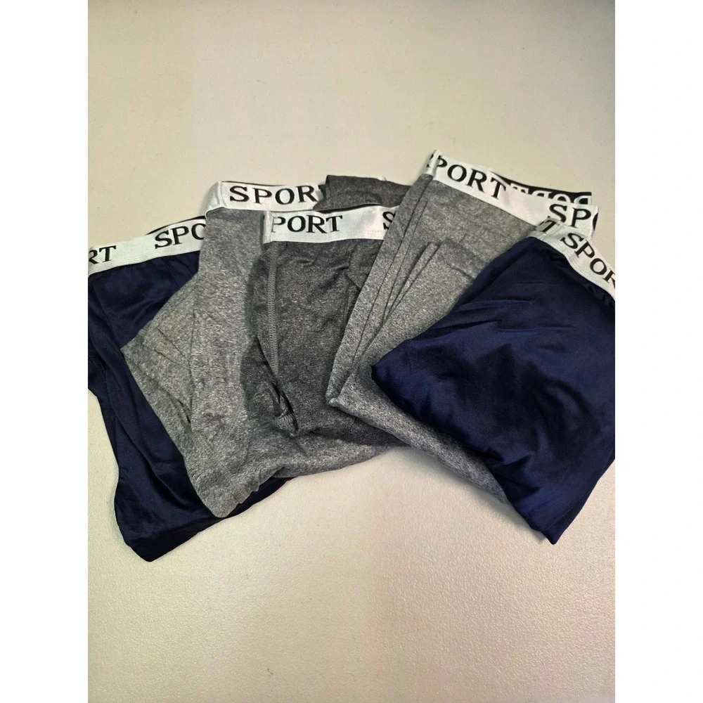 Mens Sport Compression Leggings Base Layer Tights Navy Gray 5 Pack‎ Size Medium